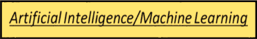 Yellow button with the text "artificial intelligence/machine learning/trade skills" in black font.