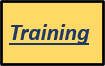 Yellow sign with the word "Trade Skills" in blue, bordered with a thin blue line.